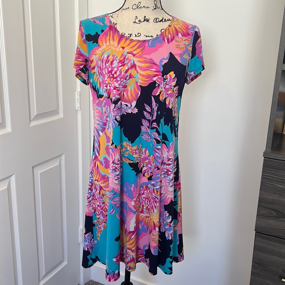 Barbie Let’s Go💕 MSK Floral sz M Dress